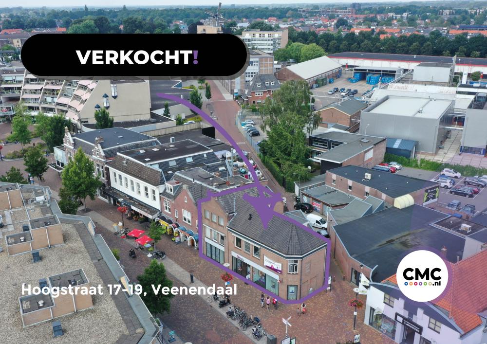VERKOCHT vastgoedbelegging bedrijfspand Hoogstraat 17-19 Veenendaal
